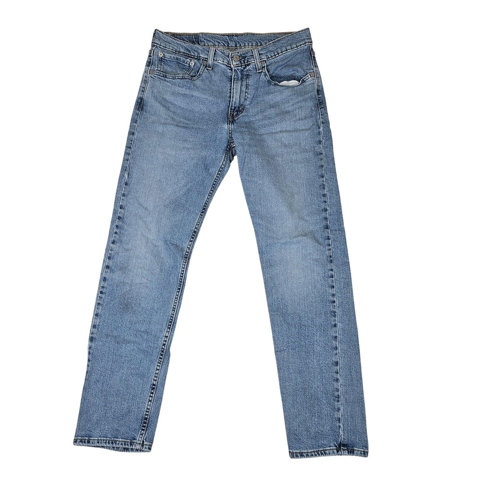 Levis 502 Jeans Mens 31x32 Light Wash Blue Regular Tapered Denim Pants
